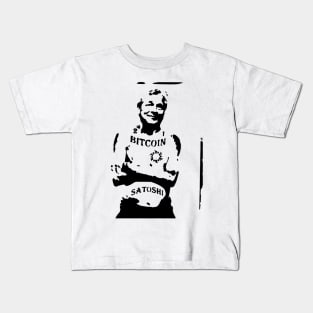 Jamie Dimon Bitcoin Stencil Kids T-Shirt